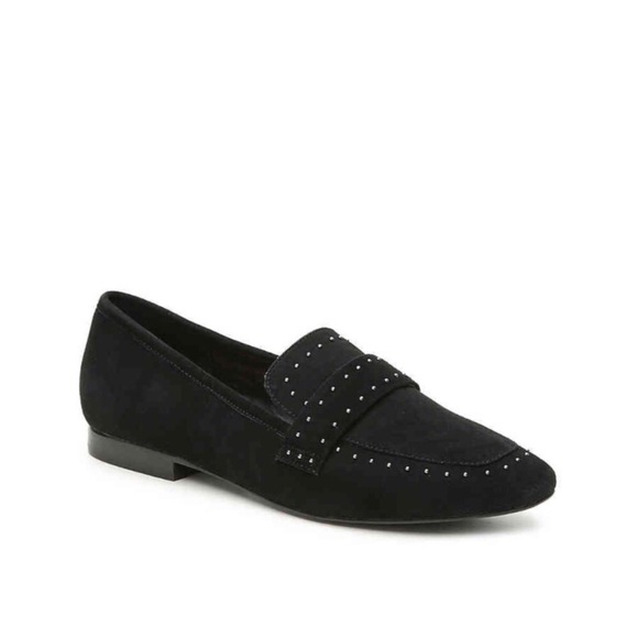 Bleecker & Bond Studded Suede Arden Loafers - Picture 1 of 6
